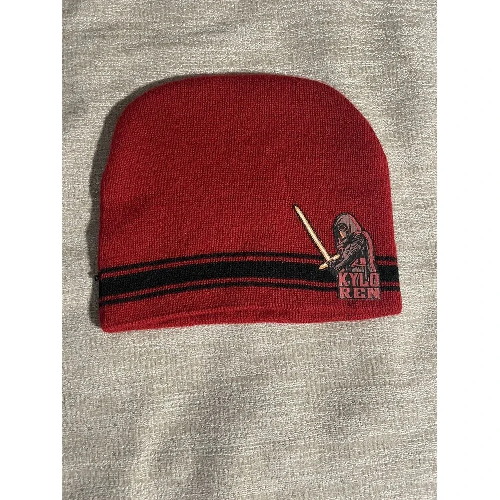 Star Wars Beanie Hat Youth Red Kyle Ren